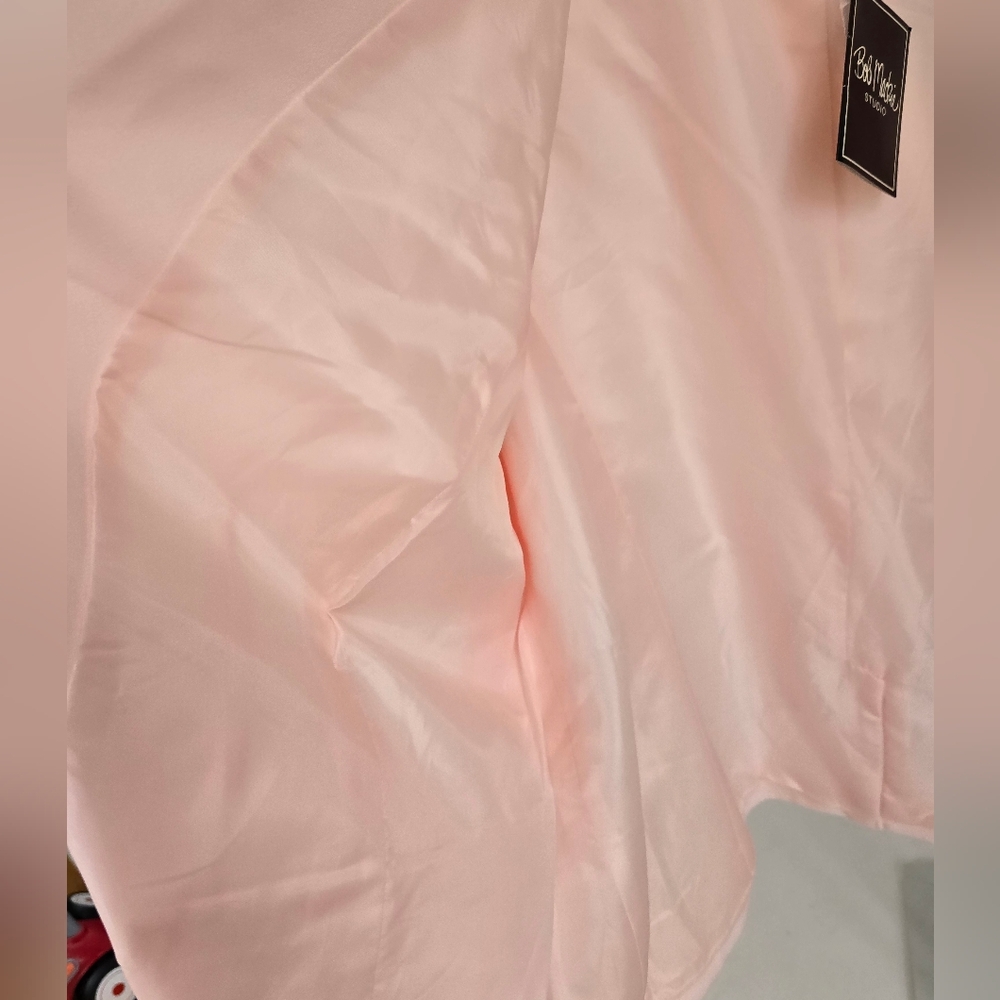 Bob Mackie Soft Pink Women's Blazer And Skirt Set 22W 24W NWT - Picture 7 of 15